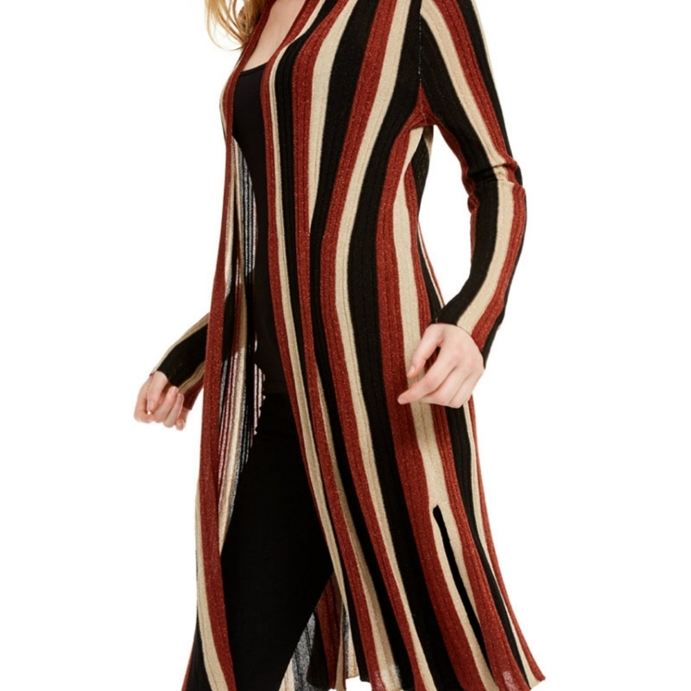 INC International Concepts Multicolor Striped Cardigan